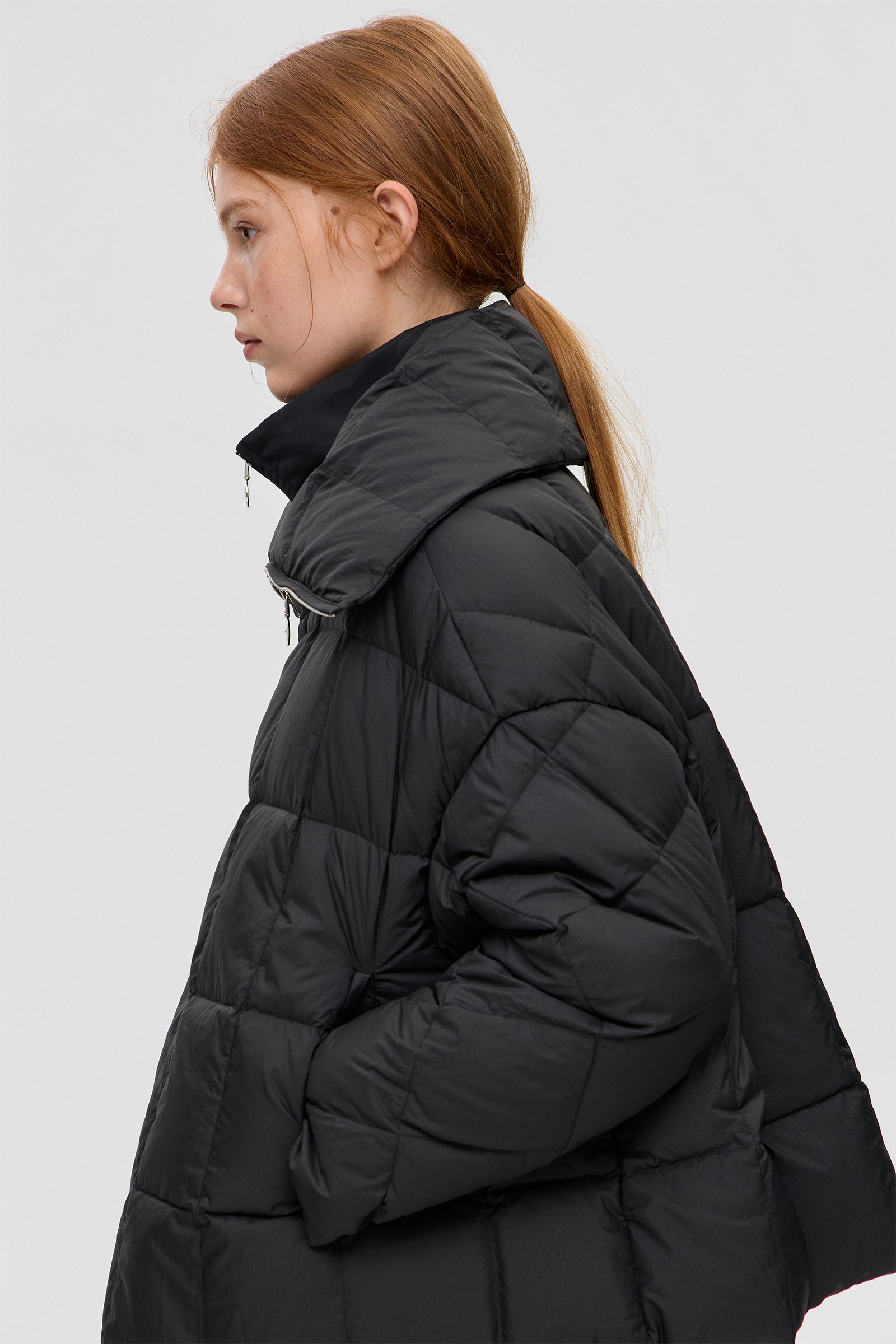 COZY ARCO JACKET MICRO BLACK