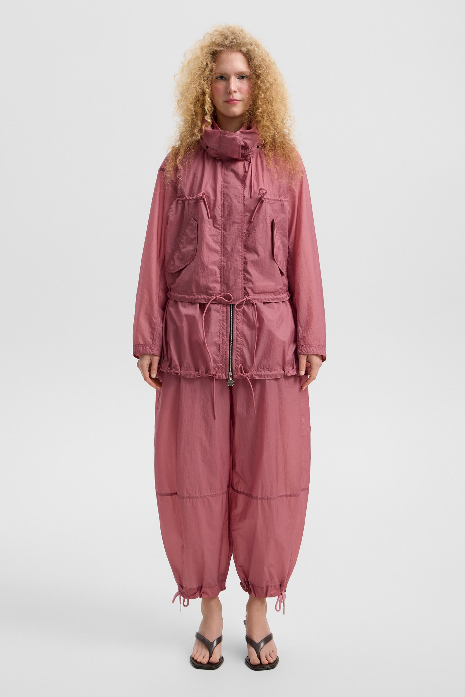 Light Ember Coat Micro Rose