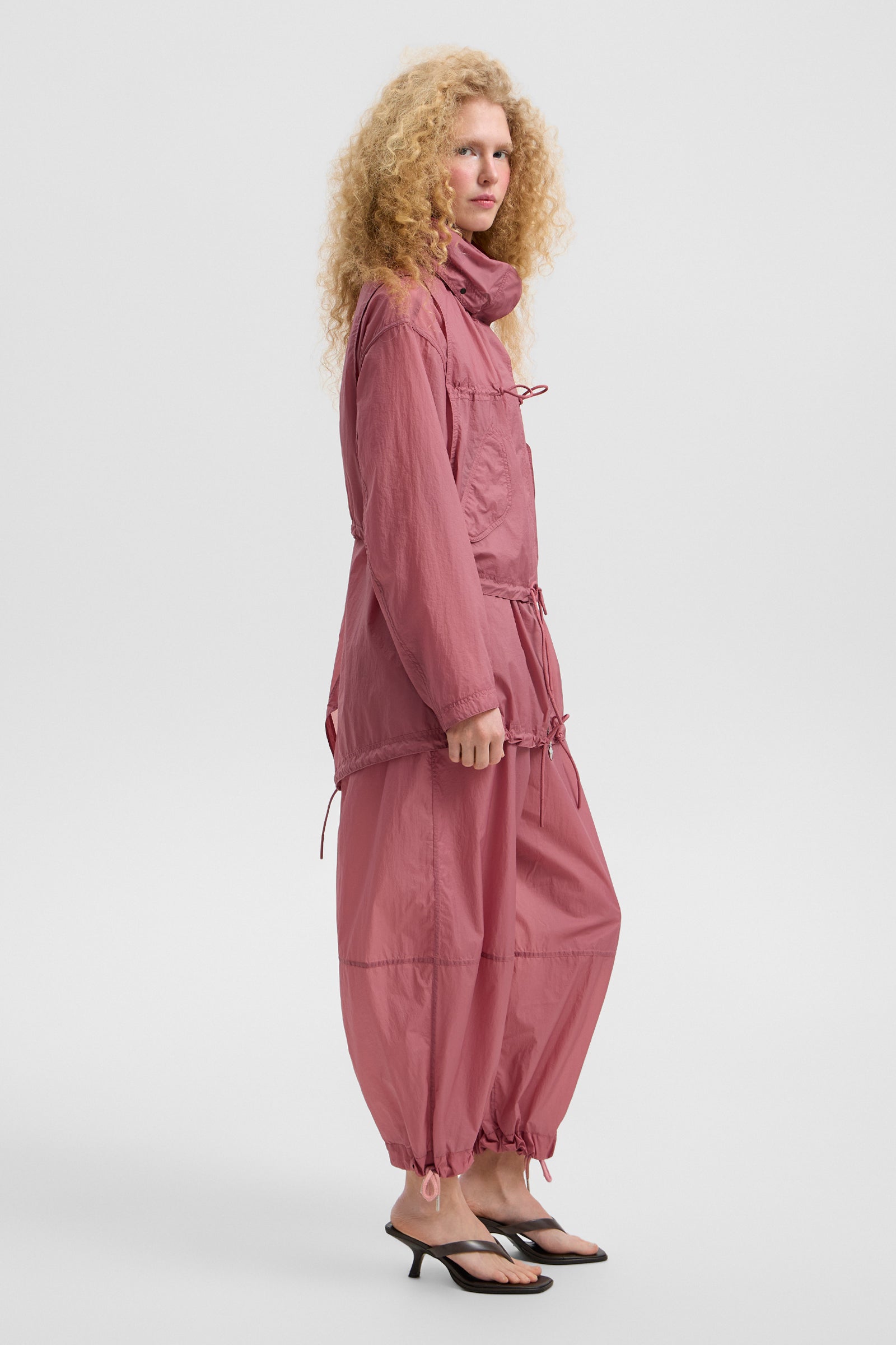 Light Ember Coat Micro Rose