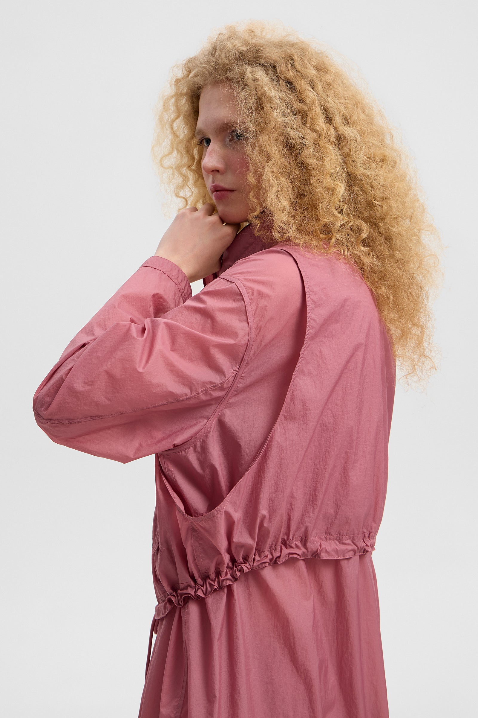 Light Ember Coat Micro Rose