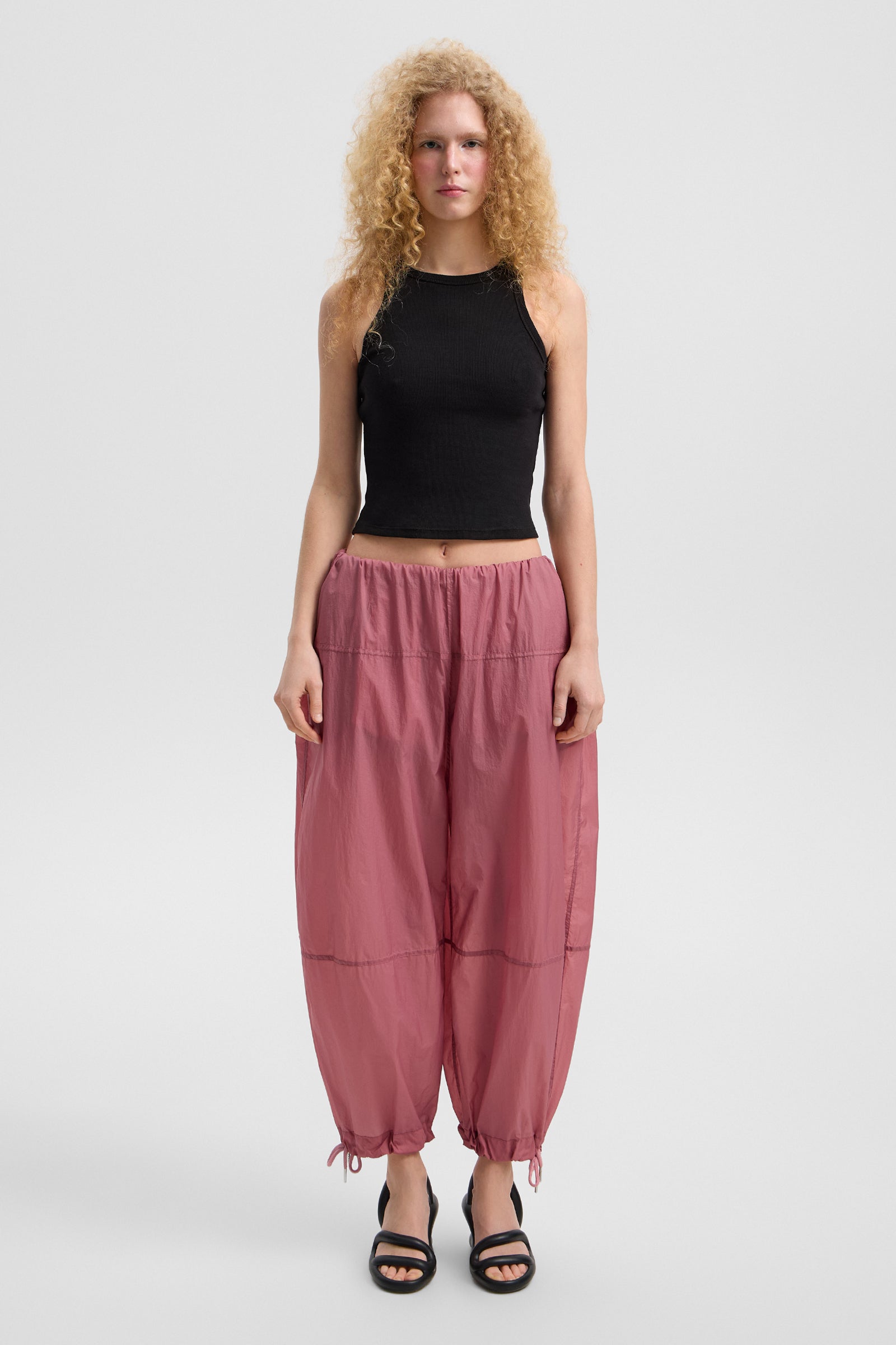 Light Balloon Pants Micro Rose
