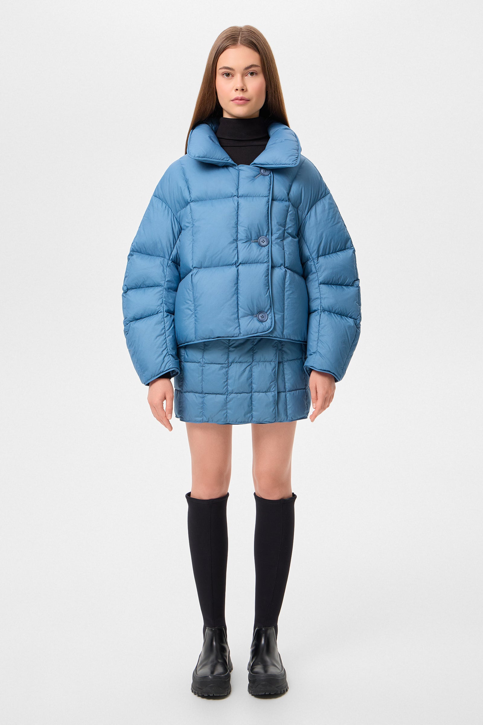 COZY CLOUD JACKET MICRO STONE BLUE